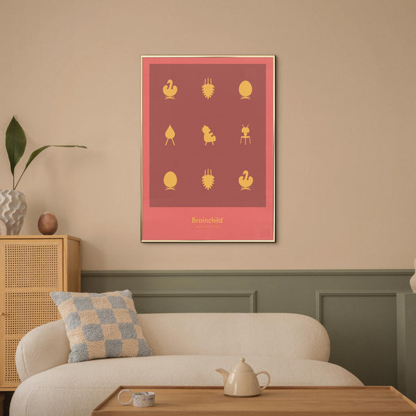 Brainchild – Poster – Designikoner – Röd