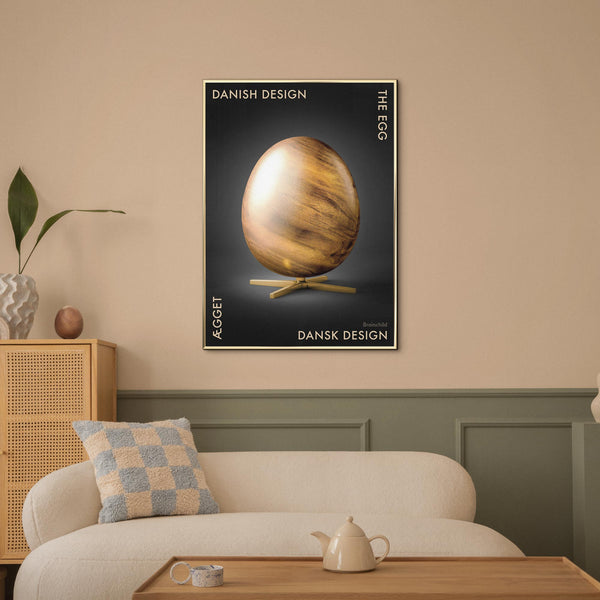 Brainchild – Poster – Danish Design – Svart – Ägget Figuren