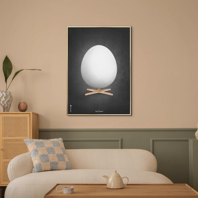 Brainchild – Poster – Akvarell – Svart – Ägg