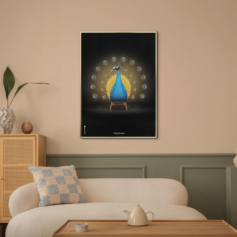 Brainchild – Poster – Klassisk – Svart – Påfågel