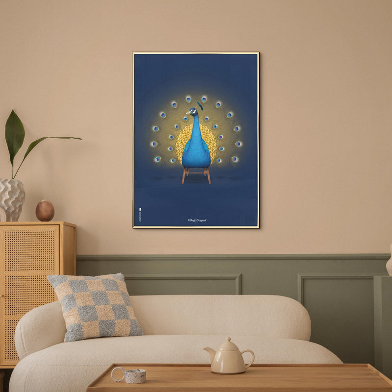 Brainchild – Poster – Klassisk – Mörkblå – Påfågel