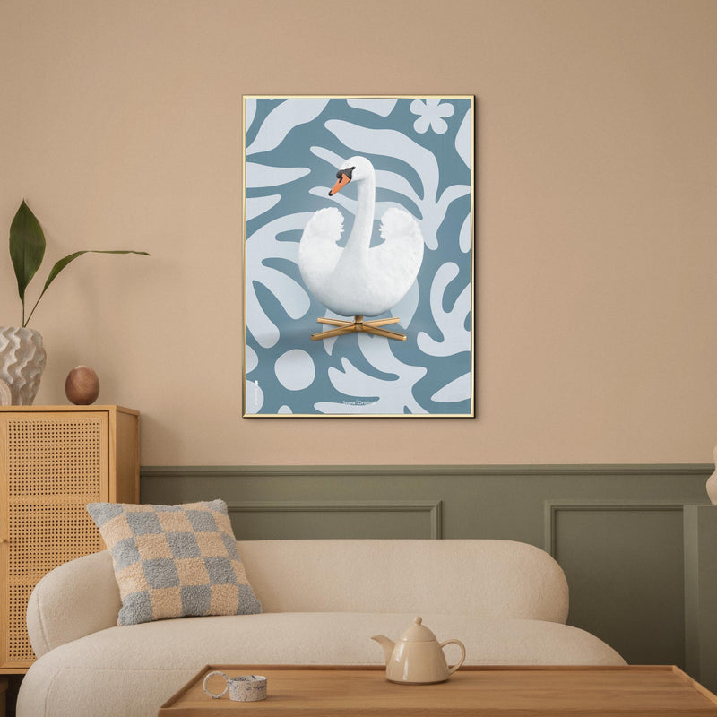 Brainchild – Poster – Flora – Blå – Svan