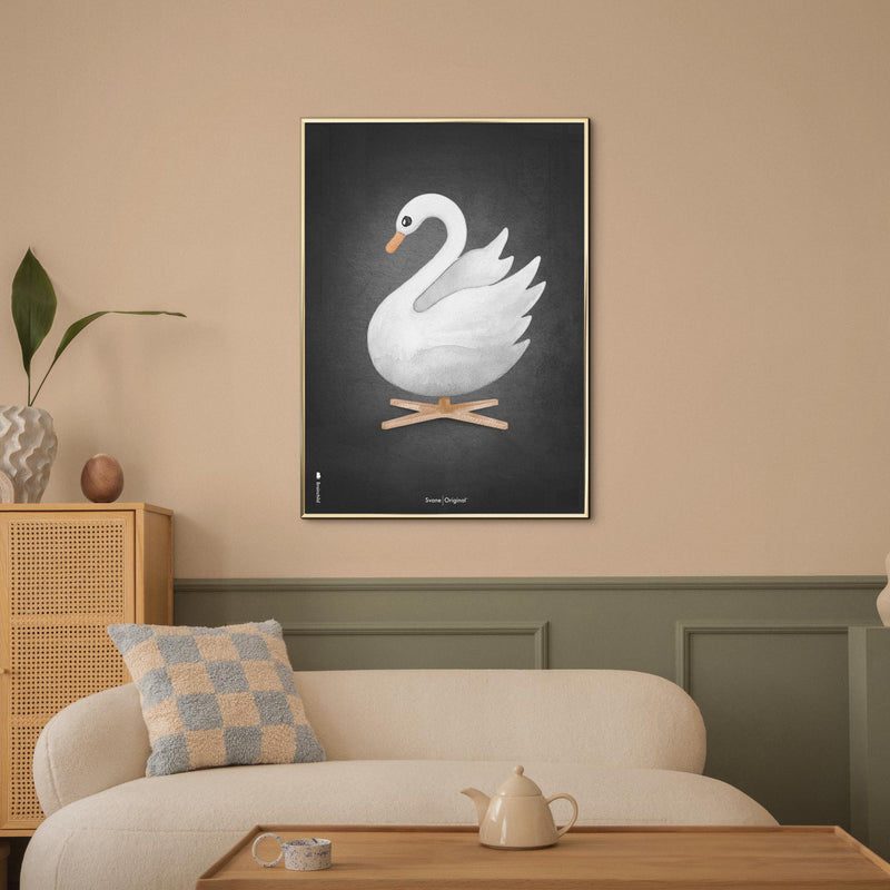Brainchild – Poster – Akvarell – Svart – Svan