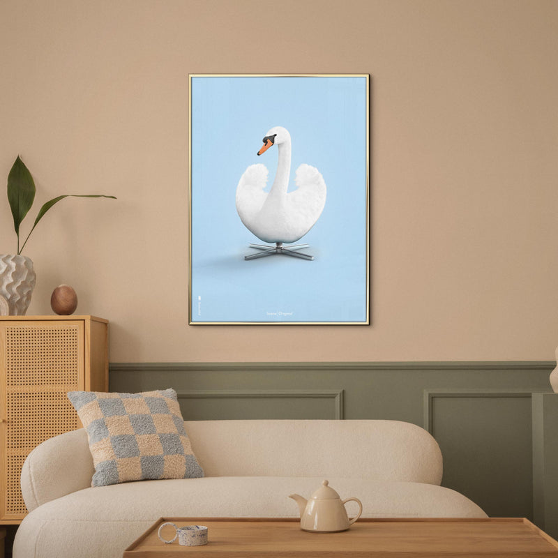 Brainchild – Poster – Klassisk – Ljusblå – Svan