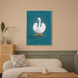 Brainchild – Poster – Klassisk – Petroleumblå – Svan