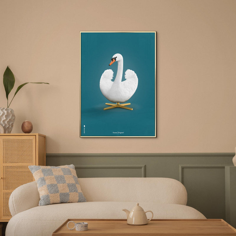 Brainchild – Poster – Klassisk – Petroleumblå – Svan