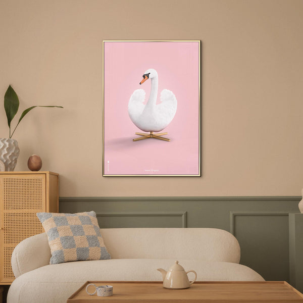 Brainchild – Poster – Klassisk – Rosa – Svan