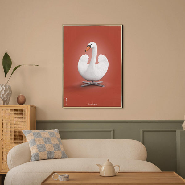 Brainchild – Poster – Klassisk – Röd – Svan