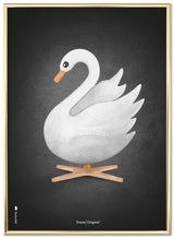 Brainchild – Poster – Akvarell – Svart – Svan