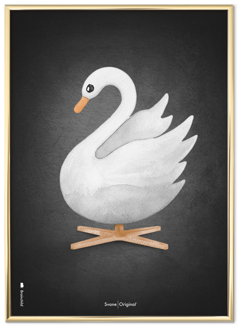 Brainchild – Poster – Akvarell – Svart – Svan
