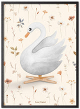 Brainchild – Poster – Flora – Sand – Akvarell Svan