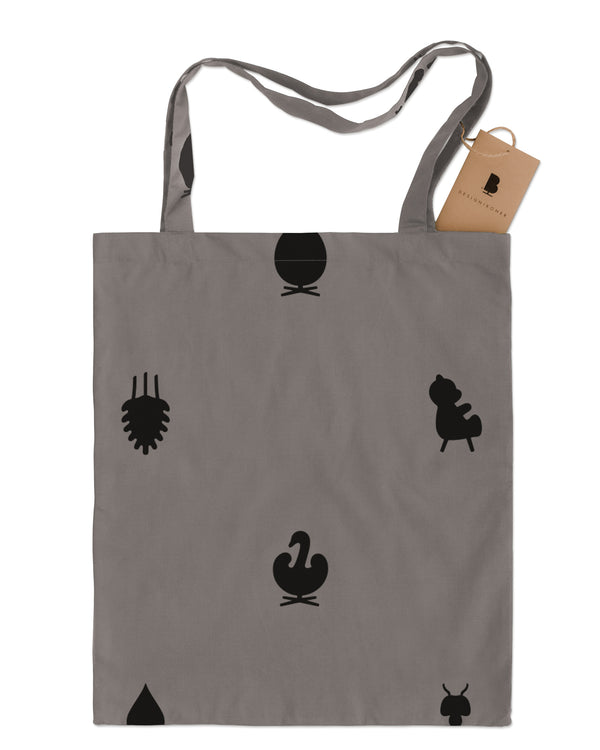 Brainchild – Tote bag – Designikoner – Mörkgrå/Svart