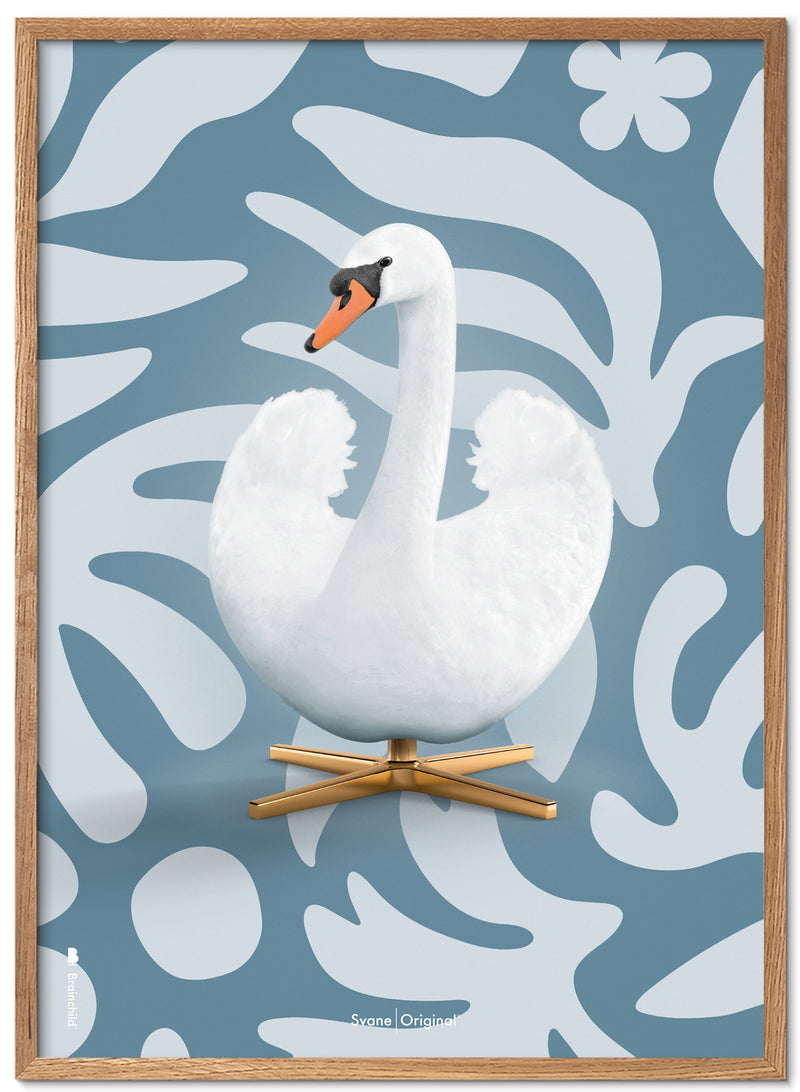 Brainchild – Poster – Flora – Blå – Svan