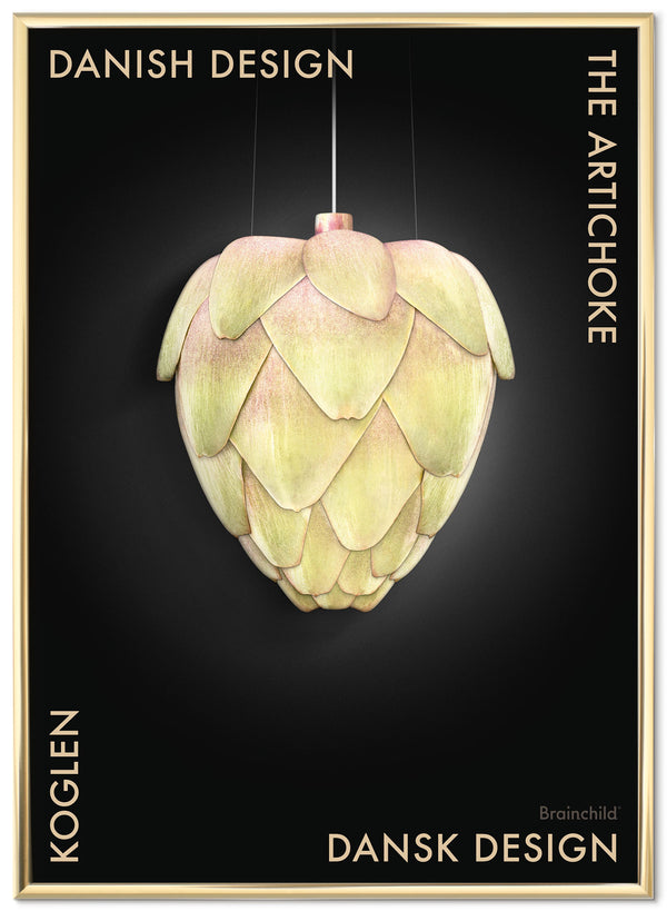 Brainchild – Poster – Danish Design – Svart – Kronärtskocka