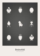Brainchild – Poster – Designikoner – Mörkgrå