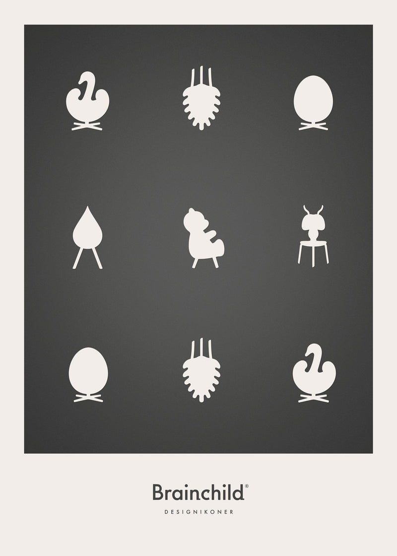 Brainchild – Poster – Designikoner – Mörkgrå