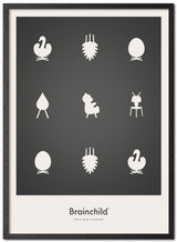 Brainchild – Poster – Designikoner – Mörkgrå