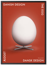 Brainchild – Poster – Danish Design – Röd – Ägget