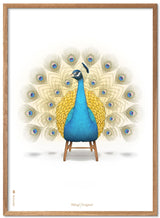 Brainchild – Poster – Klassisk – Vit – Påfågel