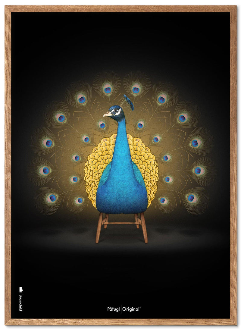 Brainchild – Poster – Klassisk – Svart – Påfågel