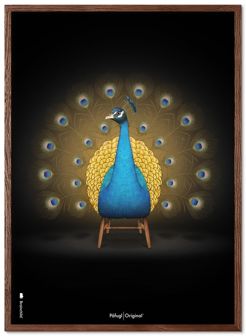 Brainchild – Poster – Klassisk – Svart – Påfågel