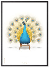 Brainchild – Poster – Klassisk – Vit – Påfågel