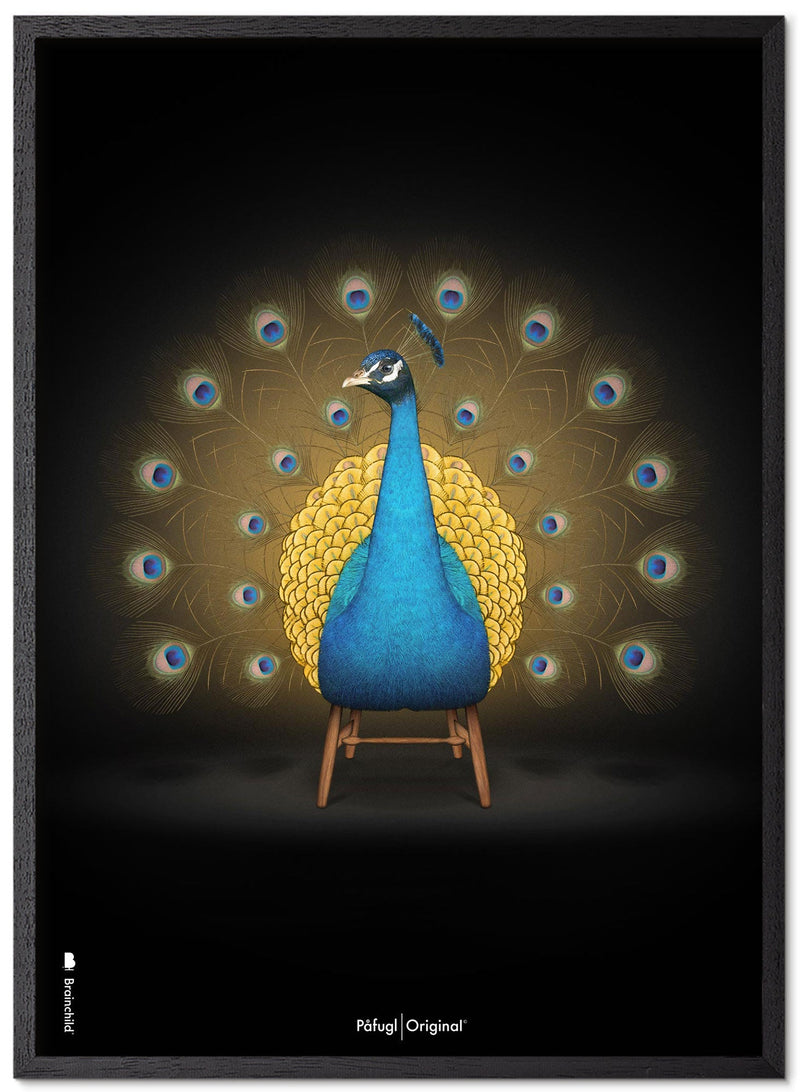 Brainchild – Poster – Klassisk – Svart – Påfågel
