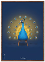 Brainchild – Poster – Klassisk – Mörkblå – Påfågel