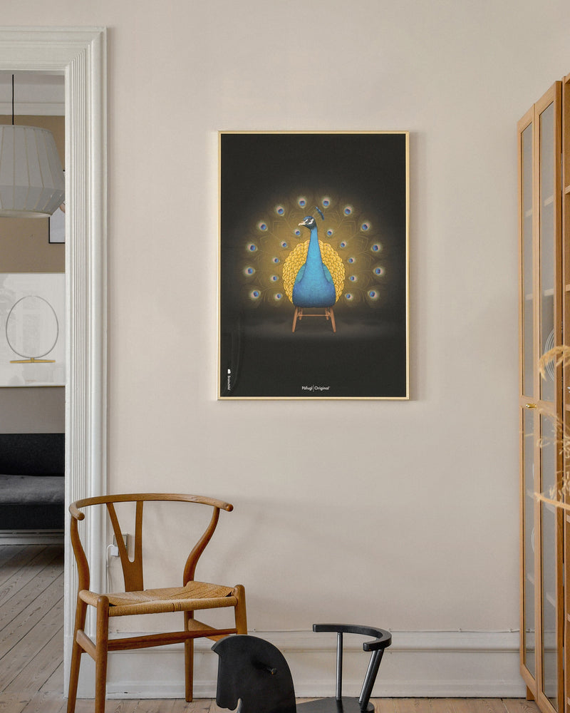 Brainchild – Poster – Klassisk – Svart – Påfågel