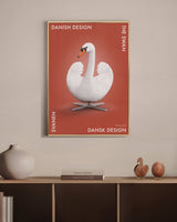 Brainchild – Poster – Danish Design – Röd – Svan