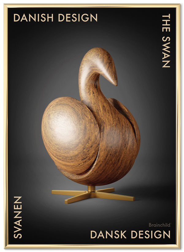 Brainchild – Poster – Danish Design – Svart – Svan Figuren
