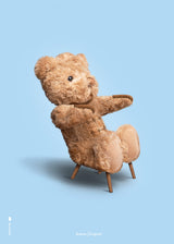 Brainchild – Poster – Klassisk – Ljusblå – Bamse