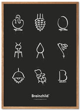 Brainchild – Poster – Linoleumtryck – Svart