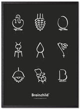 Brainchild – Poster – Linoleumtryck – Svart
