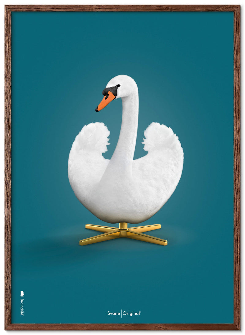 Brainchild – Poster – Klassisk – Petroleumblå – Svan