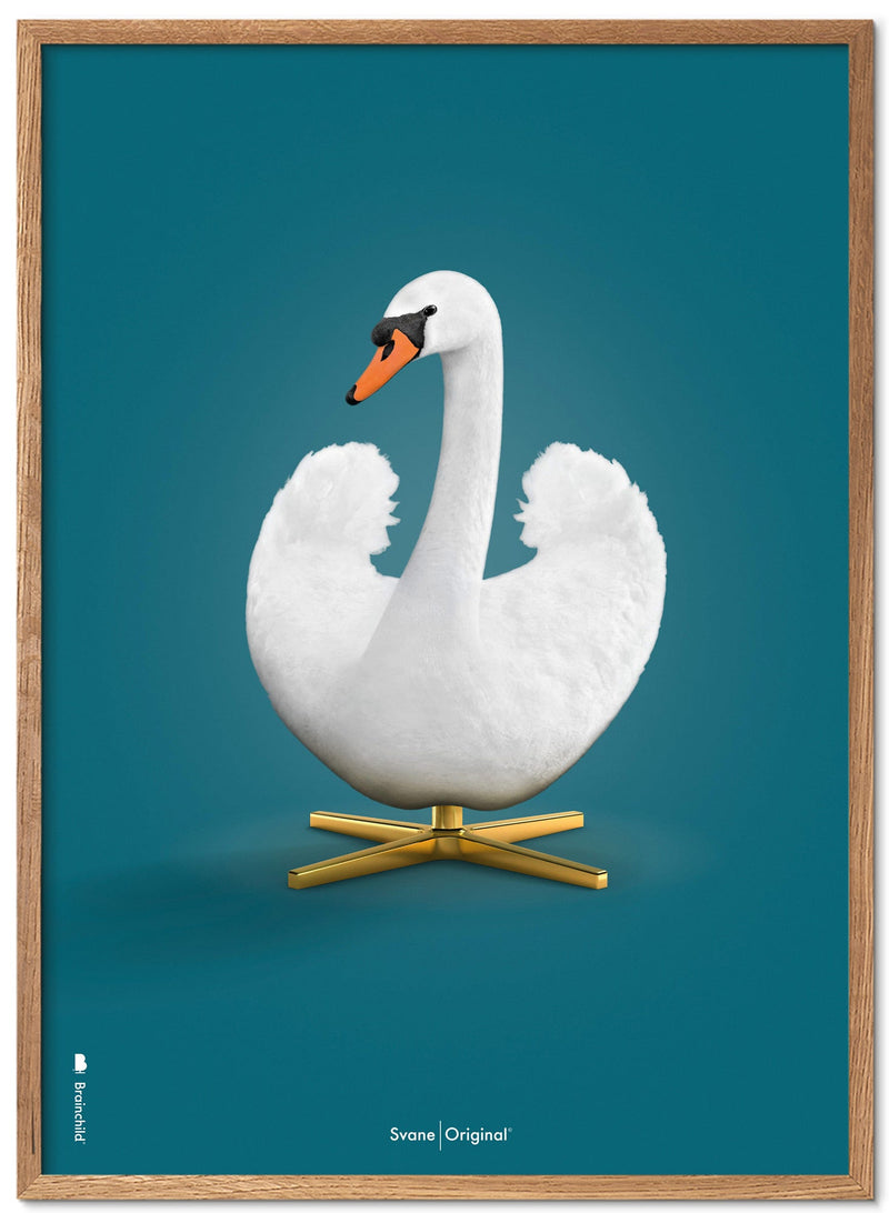 Brainchild – Poster – Klassisk – Petroleumblå – Svan