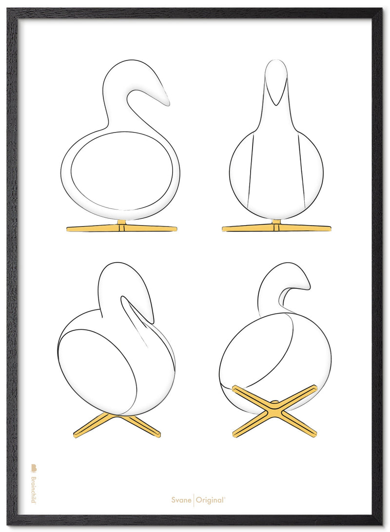 Brainchild – Poster – Designskisser – Vit – Svan