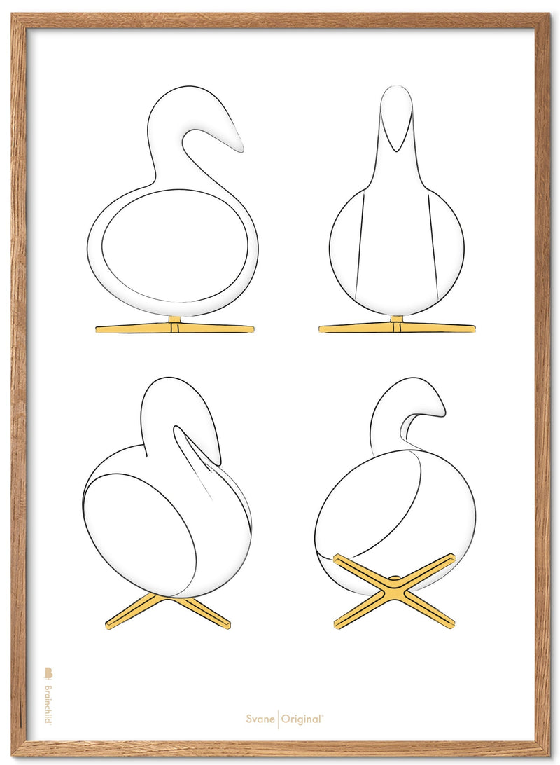 Brainchild – Poster – Designskisser – Vit – Svan
